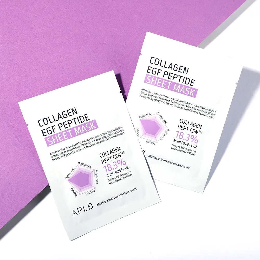 APLB Collagen EGF Peptide Sheet Mask - Traitement élasticité peaux matures ridules