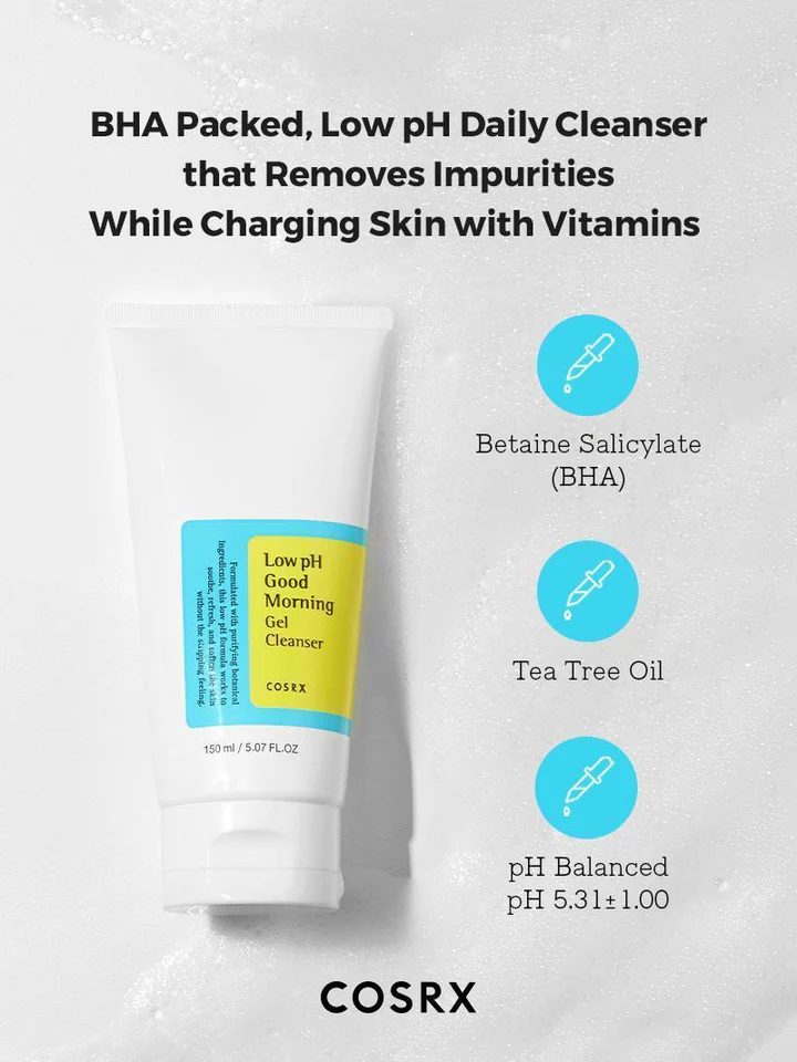 COSRX - Low pH Good Morning Gel Nettoyant