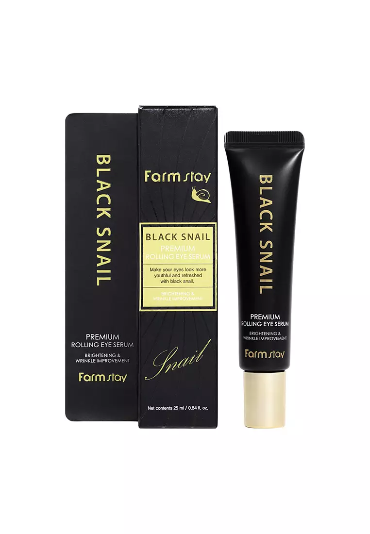 Farm Stay - Sérum Contour des Yeux à l’Escargot Noir avec Roll-On 25ml