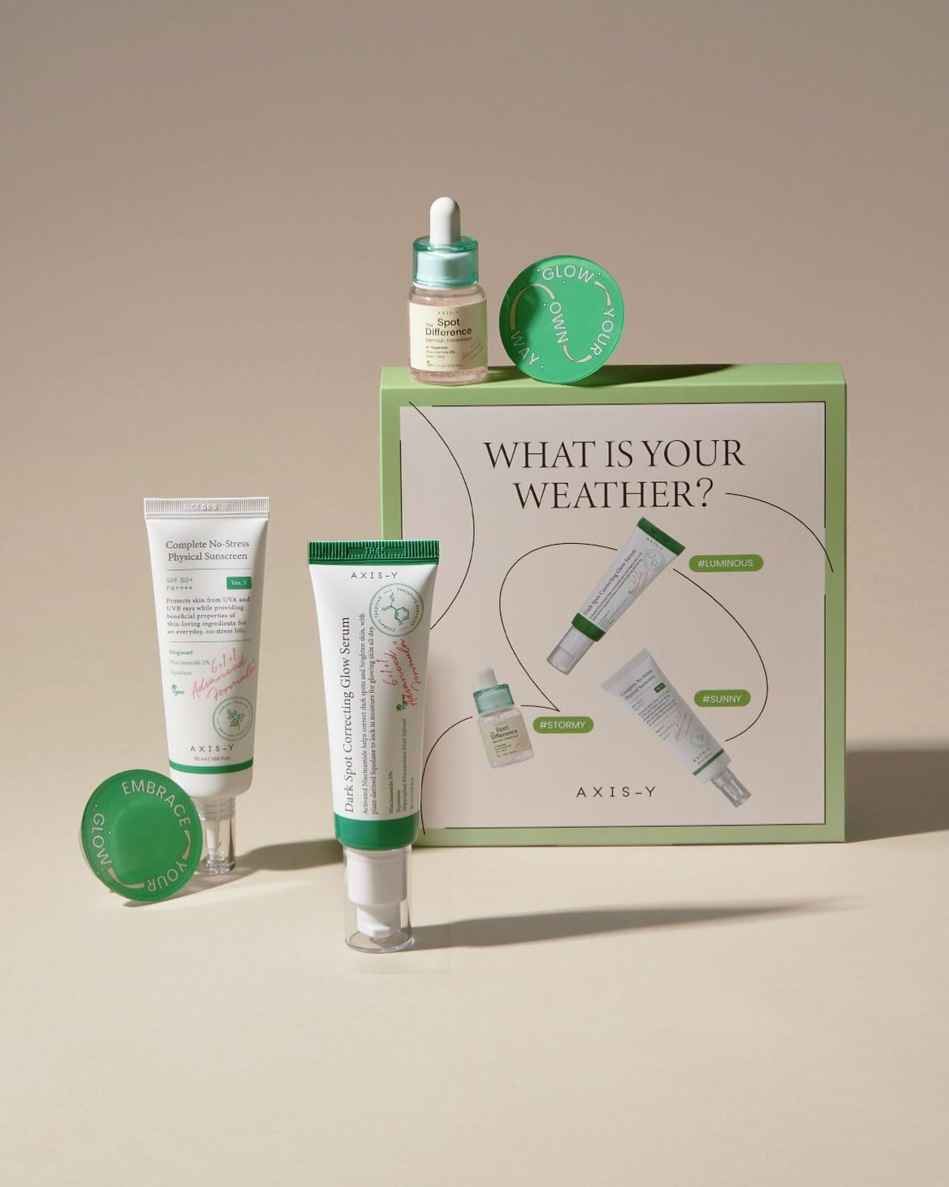AXIS-Y - Coffret Découverte Saisonnier What Is Your Weather Beauty Box 5 pcs
